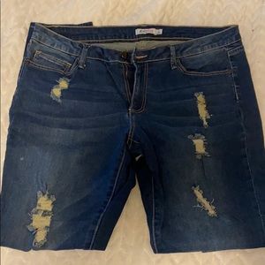 Justfab Distressed Skinny Jeans